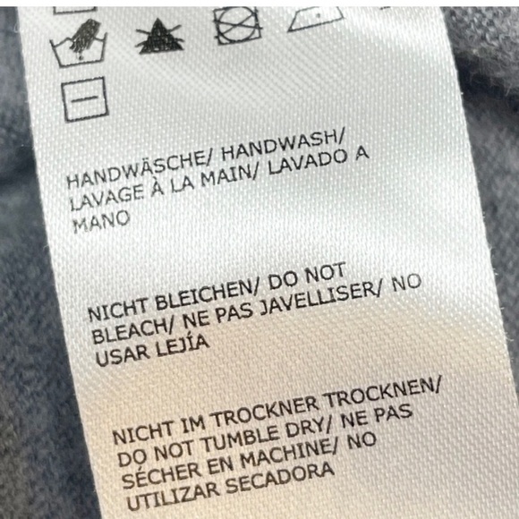 ROY ROBSON Men’s Gray V-Neck Merino Wool SHAPE FIT Pull Over Sweater Size Large - Picture 6 of 8